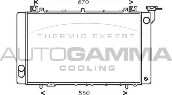 Autogamma 105305 - Radiator, mühərrikin soyudulması furqanavto.az