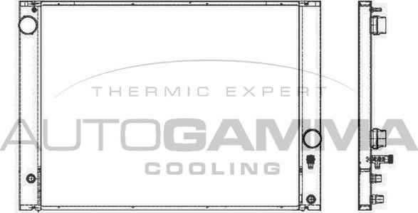 Autogamma 105251 - Radiator, mühərrikin soyudulması furqanavto.az