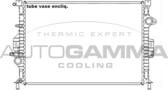 Autogamma 105206 - Radiator, mühərrikin soyudulması furqanavto.az