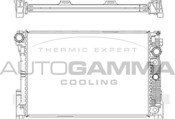 Autogamma 105208 - Radiator, mühərrikin soyudulması furqanavto.az