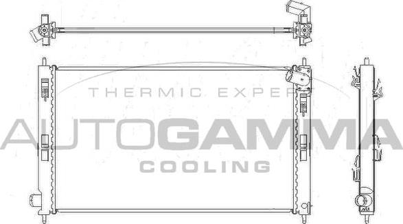 Autogamma 105216 - Radiator, mühərrikin soyudulması furqanavto.az