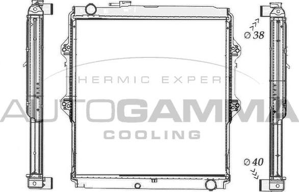 Autogamma 105779 - Radiator, mühərrikin soyudulması furqanavto.az