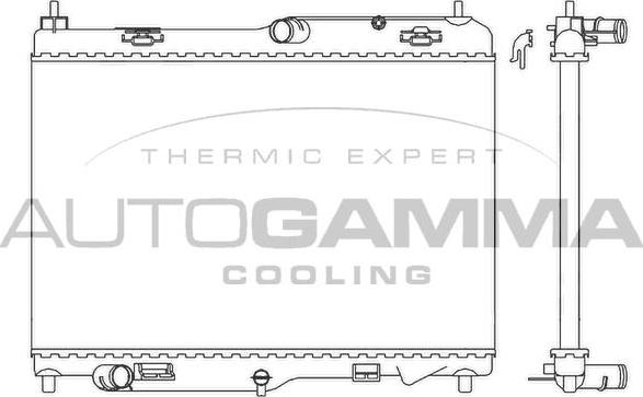 Autogamma 105774 - Radiator, mühərrikin soyudulması furqanavto.az