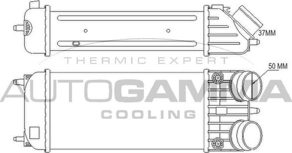 Autogamma 105775 - Intercooler, şarj cihazı furqanavto.az