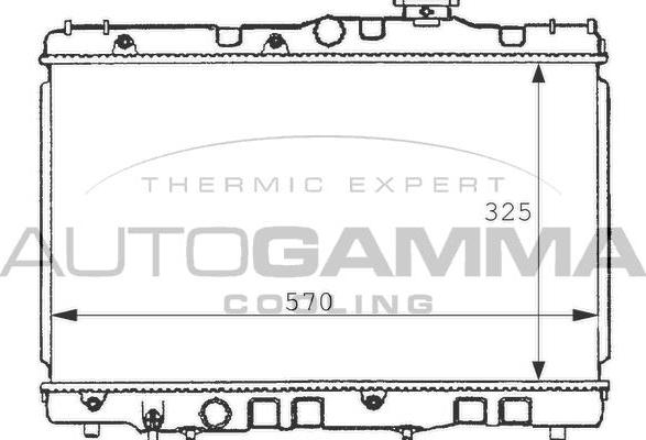 Autogamma 100997 - Radiator, mühərrikin soyudulması furqanavto.az