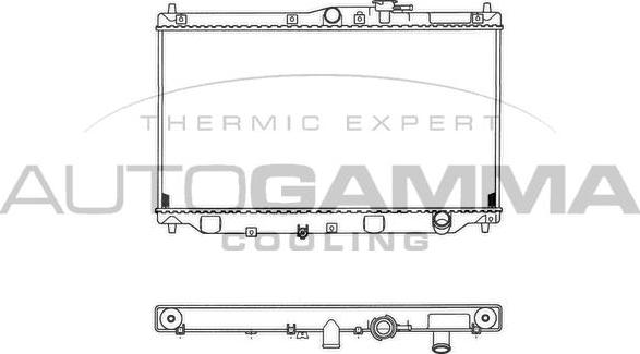 Autogamma 100406 - Radiator, mühərrikin soyudulması furqanavto.az