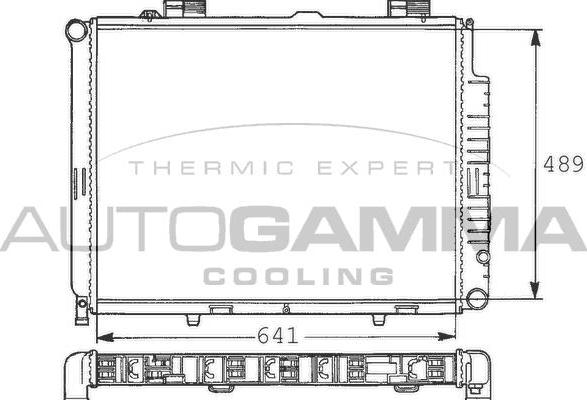 Autogamma 100552 - Radiator, mühərrikin soyudulması furqanavto.az