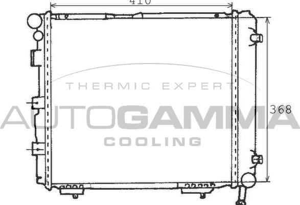 Autogamma 100519 - Radiator, mühərrikin soyudulması furqanavto.az