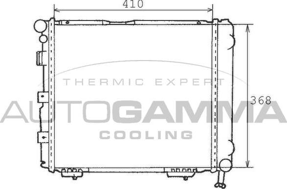 Autogamma 100518 - Radiator, mühərrikin soyudulması furqanavto.az