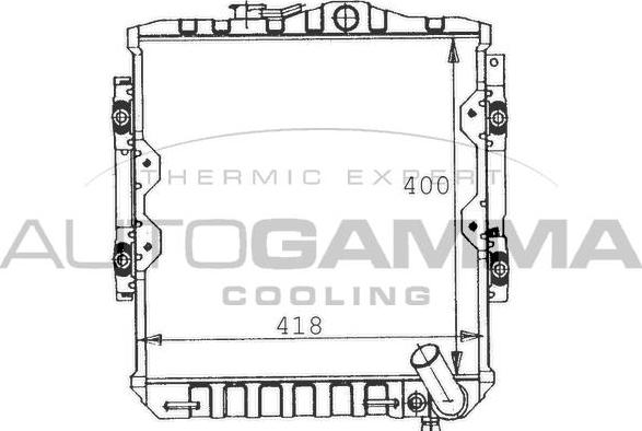 Autogamma 100570 - Radiator, mühərrikin soyudulması furqanavto.az