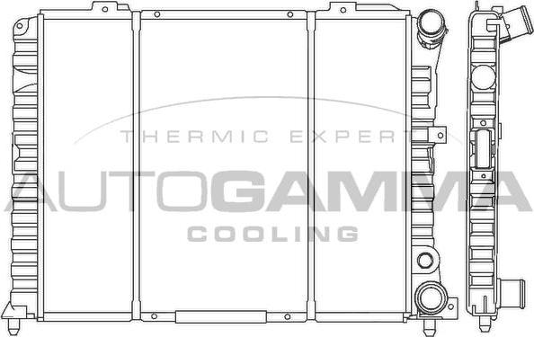 Autogamma 100022 - Radiator, mühərrikin soyudulması furqanavto.az