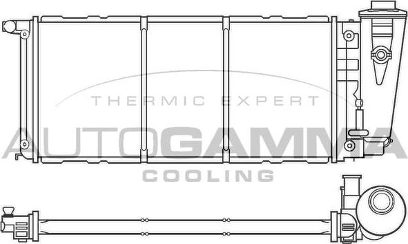 Autogamma 100079 - Radiator, mühərrikin soyudulması furqanavto.az