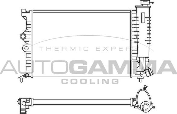 Autogamma 100199 - Radiator, mühərrikin soyudulması furqanavto.az