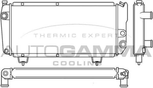 Autogamma 100193 - Radiator, mühərrikin soyudulması furqanavto.az