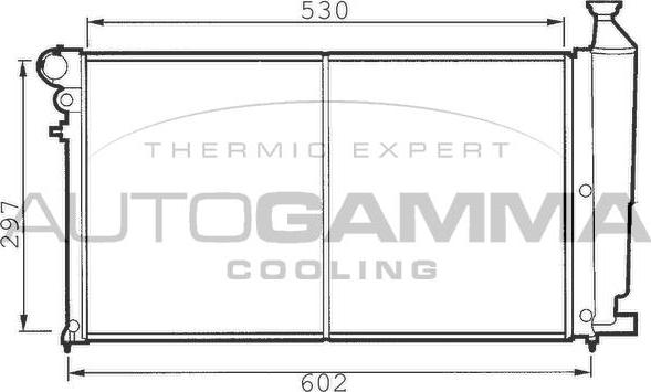 Autogamma 100197 - Radiator, mühərrikin soyudulması furqanavto.az