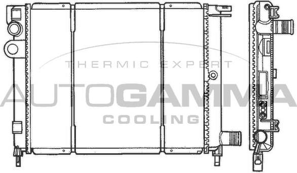 Autogamma 100154 - Radiator, mühərrikin soyudulması furqanavto.az