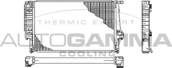 Autogamma 100107 - Radiator, mühərrikin soyudulması furqanavto.az