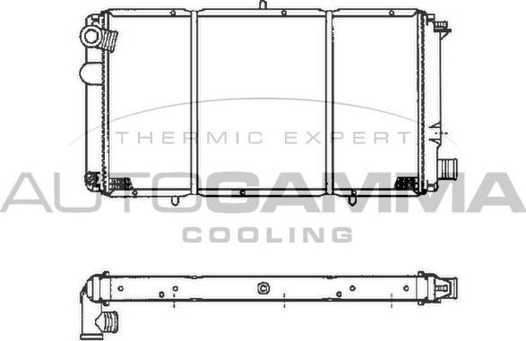 Autogamma 100170 - Radiator, mühərrikin soyudulması furqanavto.az