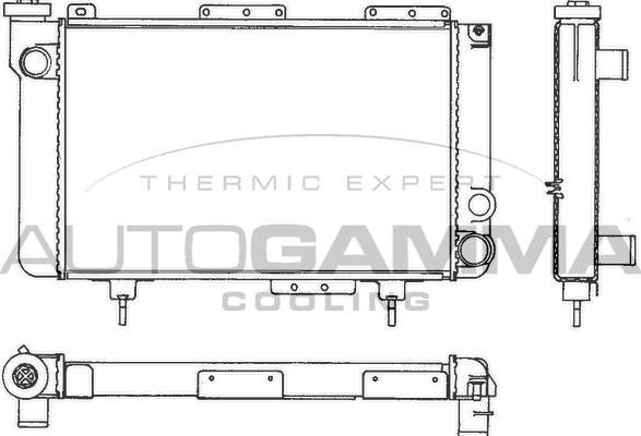 Autogamma 100820 - Radiator, mühərrikin soyudulması furqanavto.az