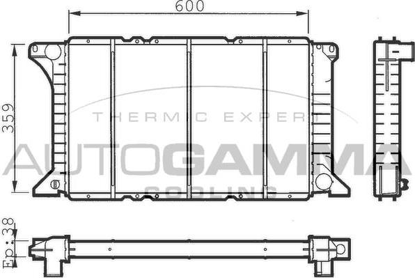 Autogamma 100394 - Radiator, mühərrikin soyudulması furqanavto.az