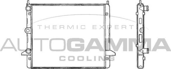 Autogamma 100359 - Radiator, mühərrikin soyudulması furqanavto.az