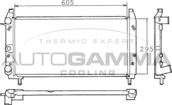 Autogamma 100319 - Radiator, mühərrikin soyudulması furqanavto.az