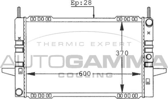 Autogamma 100389 - Radiator, mühərrikin soyudulması furqanavto.az