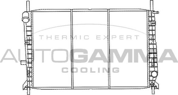 Autogamma 100372 - Radiator, mühərrikin soyudulması furqanavto.az