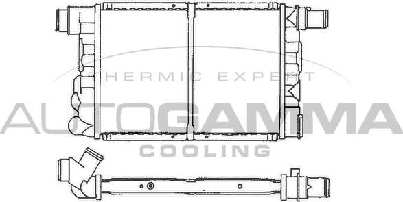 Autogamma 100263 - Radiator, mühərrikin soyudulması furqanavto.az