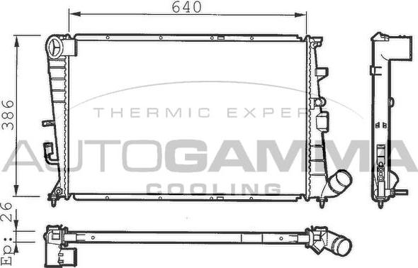 Autogamma 100218 - Radiator, mühərrikin soyudulması furqanavto.az