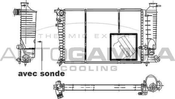 Autogamma 100236 - Radiator, mühərrikin soyudulması furqanavto.az