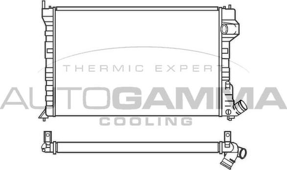 Autogamma 100221 - Radiator, mühərrikin soyudulması furqanavto.az