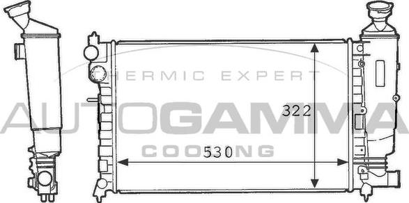 Autogamma 100734 - Radiator, mühərrikin soyudulması furqanavto.az