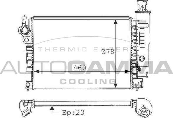 Autogamma 100770 - Radiator, mühərrikin soyudulması furqanavto.az