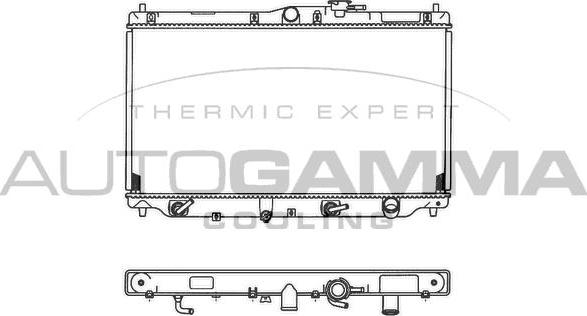 Autogamma 101993 - Radiator, mühərrikin soyudulması furqanavto.az