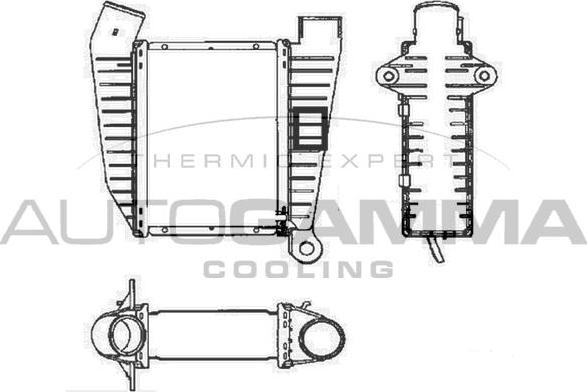 Autogamma 101937 - Intercooler, şarj cihazı furqanavto.az