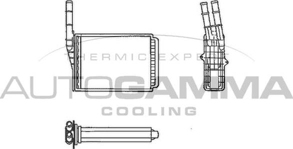 Autogamma 101976 - İstilik dəyişdiricisi, daxili isitmə furqanavto.az