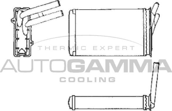 Autogamma 101972 - İstilik dəyişdiricisi, daxili isitmə furqanavto.az