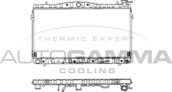 Autogamma 101444 - Radiator, mühərrikin soyudulması furqanavto.az