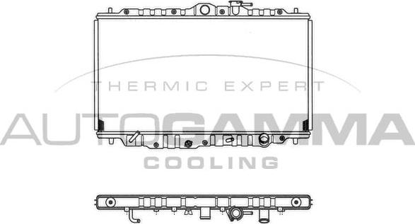 Autogamma 101440 - Radiator, mühərrikin soyudulması furqanavto.az