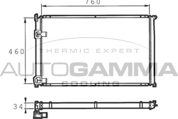 Autogamma 101458 - Radiator, mühərrikin soyudulması furqanavto.az