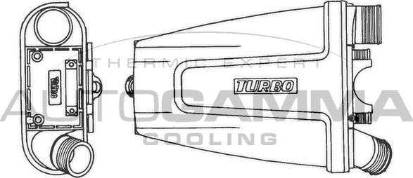 Autogamma 101485 - Intercooler, şarj cihazı furqanavto.az