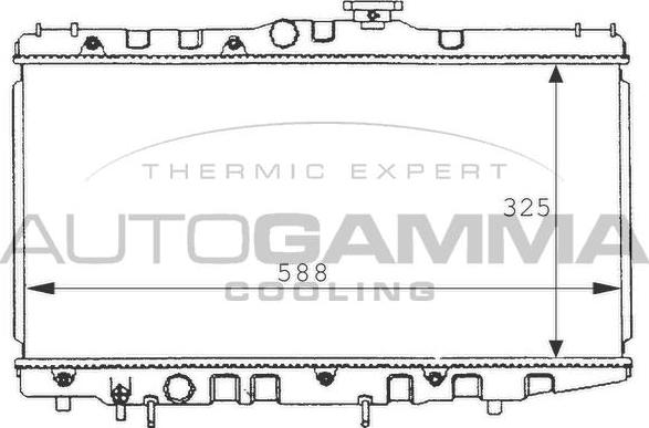 Autogamma 101017 - Radiator, mühərrikin soyudulması furqanavto.az