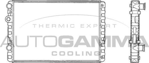 Autogamma 101081 - Radiator, mühərrikin soyudulması furqanavto.az