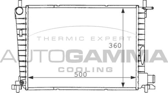 Autogamma 101199 - Radiator, mühərrikin soyudulması furqanavto.az