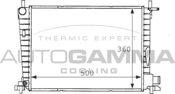 Autogamma 101198 - Radiator, mühərrikin soyudulması furqanavto.az