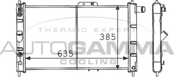 Autogamma 101158 - Radiator, mühərrikin soyudulması furqanavto.az