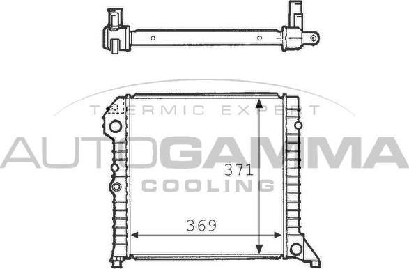 Autogamma 101105 - Radiator, mühərrikin soyudulması furqanavto.az