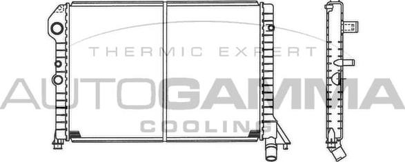 Autogamma 101107 - Radiator, mühərrikin soyudulması furqanavto.az