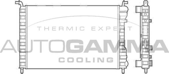 Autogamma 101188 - Radiator, mühərrikin soyudulması furqanavto.az